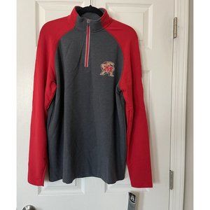 NWT NCAA J. America Maryland Terrapins 1/3 Zip Pullover - Medium